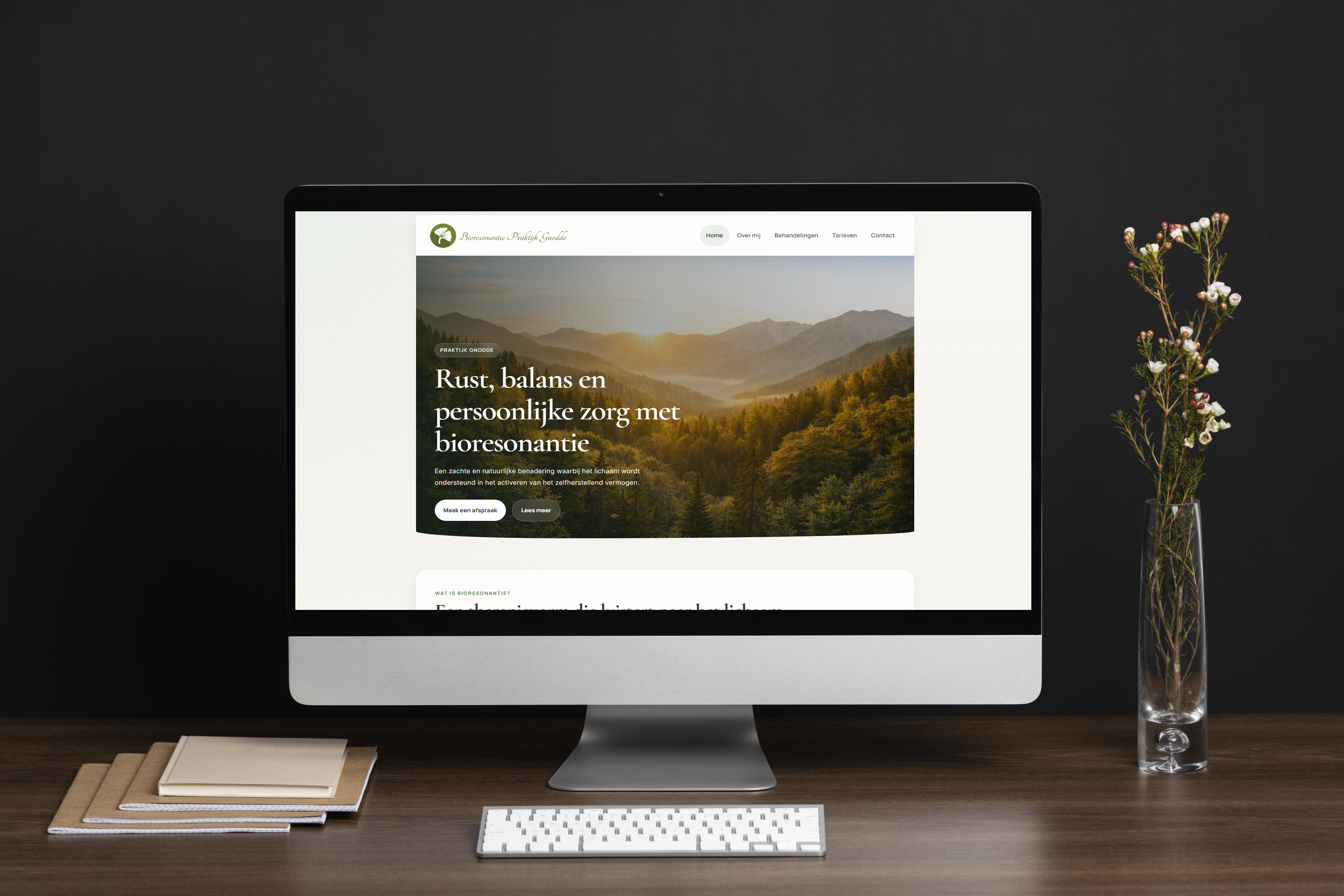 Website en branding project voor Bioresonantiepraktijk Gnodde
