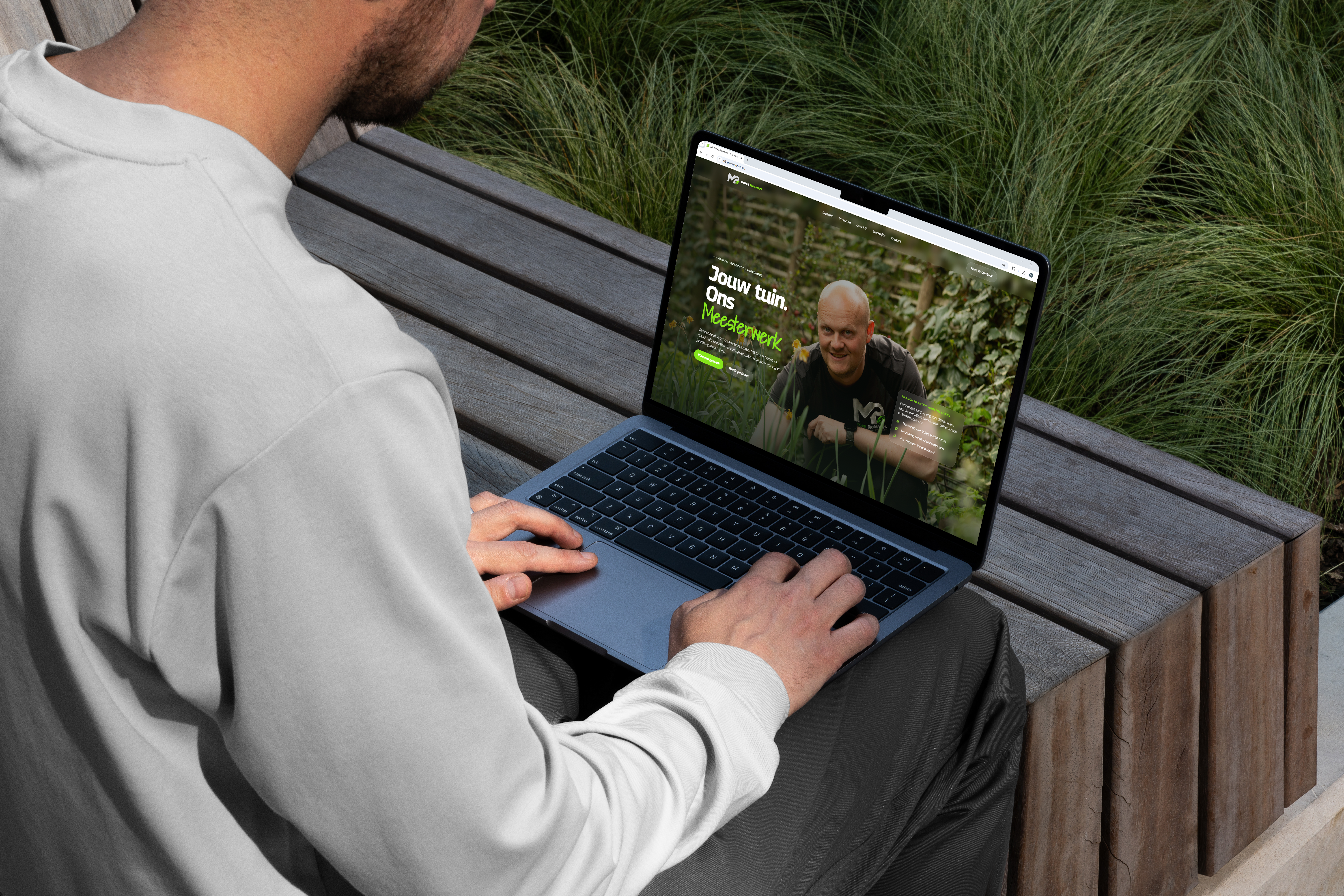 Website en branding project voor MB Groenmeesters